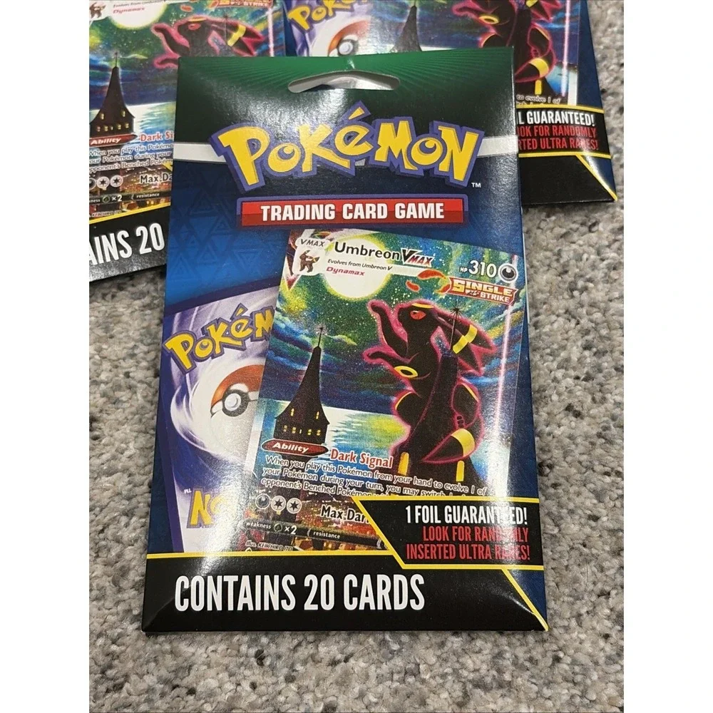 Pokémon 2025 TCG Trading 20 Card Packs 1 Foil Guaranteed Per Pack Lot Of 3 NEW